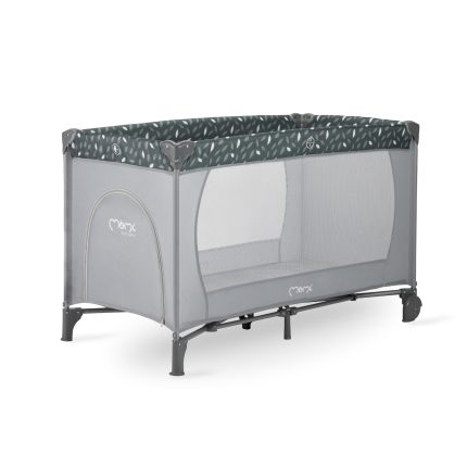MoMi BELOVE Seyahat Park Yatağı Gri - Koyu Yeşil